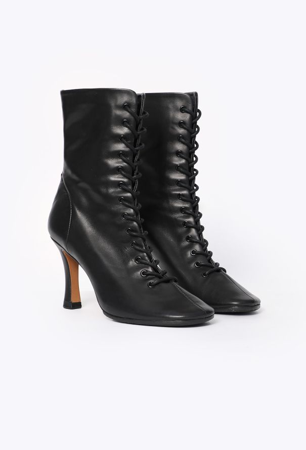 Céline Glove Lace-up Boots, S/S 2018 - 4