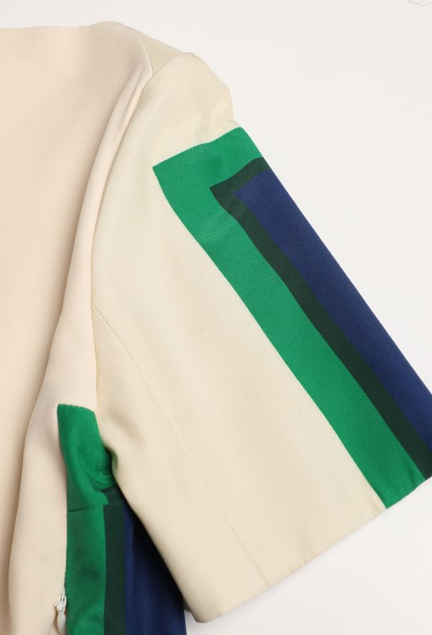 Céline S/S 2011 Striped Bicolor Silk Top - 9