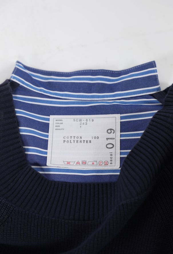 Sacai 2025 Striped Cotton Hybrid Dress - 5