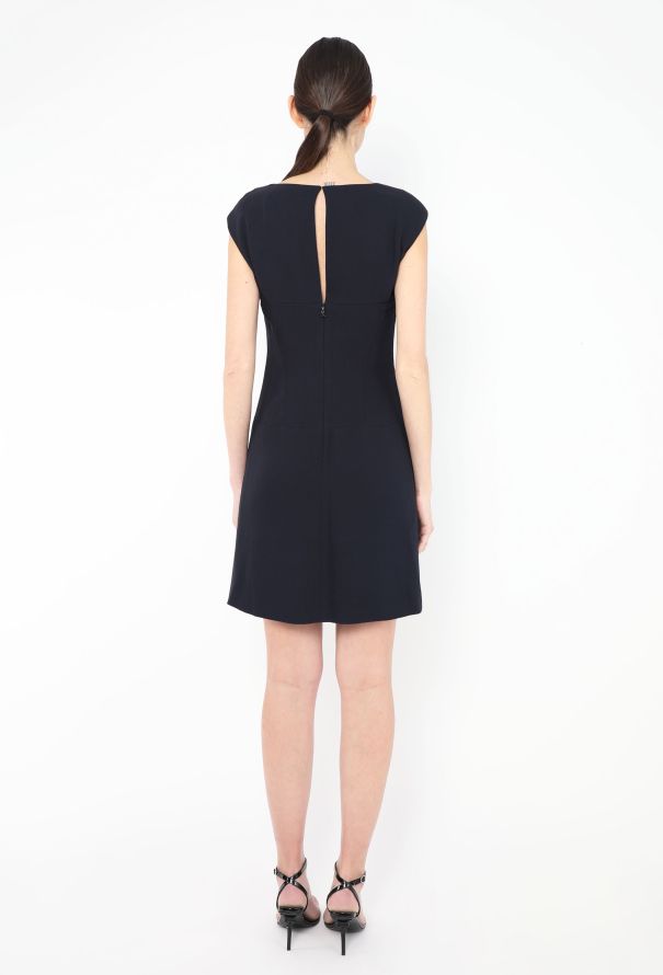 Chanel S/S 2008 Bow Brooch Silk Dress - 4