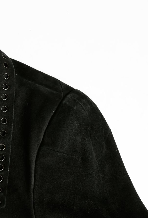 Alexander McQueen COLLECTOR 2000s Suede Eyelet Ensemble - 8