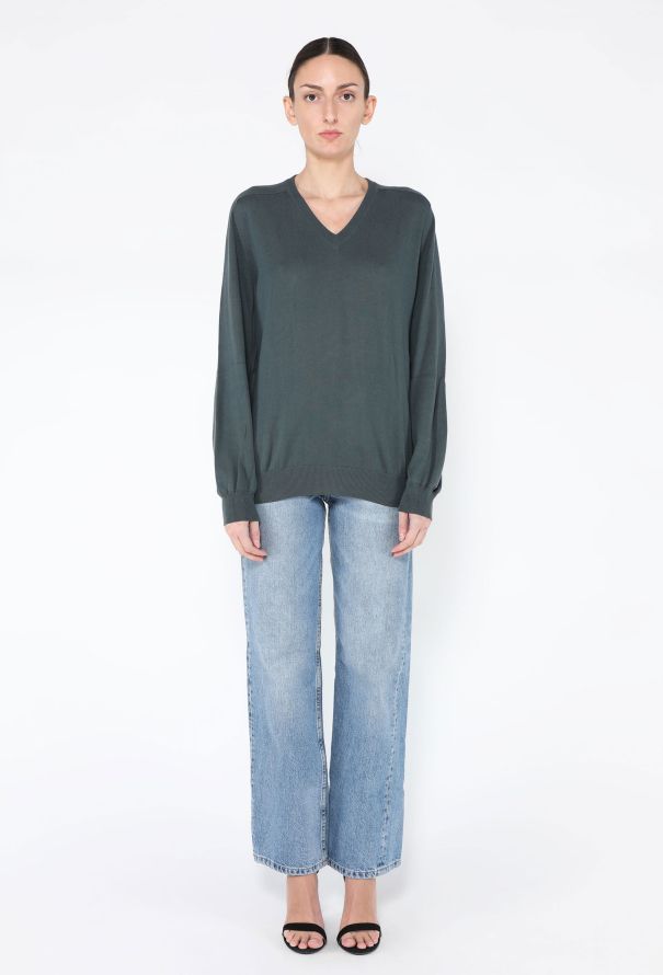 Maison Margiela Leather Elbow Patch Knit - 3
