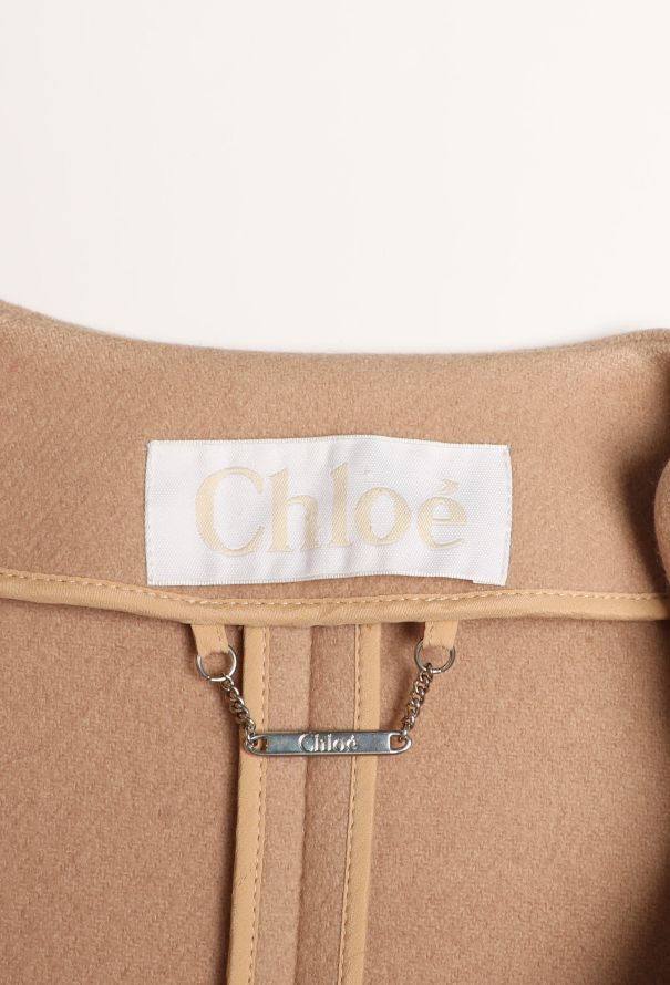Chloé Resort 2013 Notched Wool Coat - 8