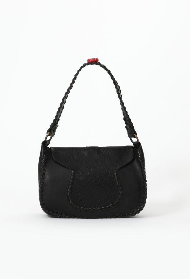 Valentino Embossed Buffalo Shoulder Bag - 3