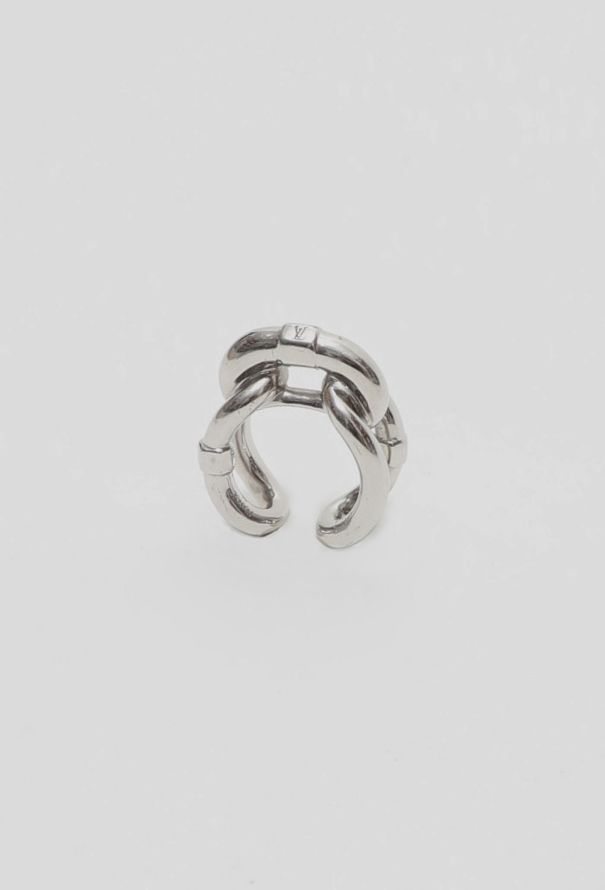 Louis Vuitton Silver Chainlink Ring - 2
