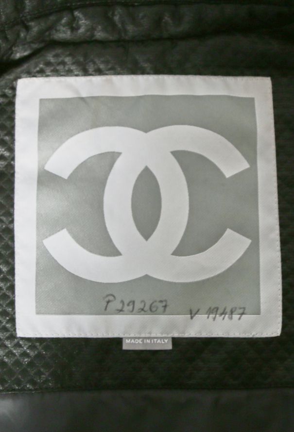 Chanel Quilted 'CC' Biker Jacket - 6