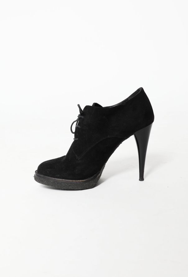 Balenciaga Suede Lace-Up Pumps - 4