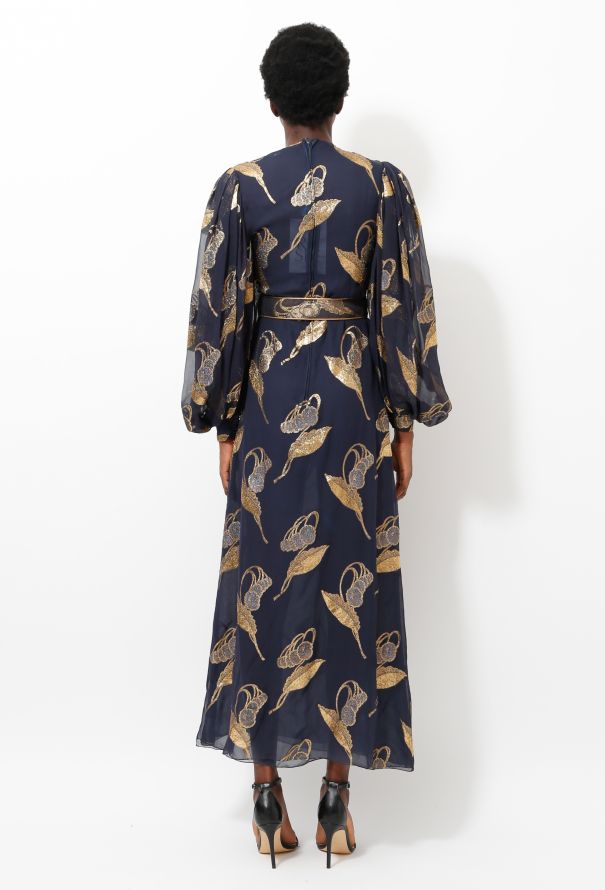 Galanos '80s Lamé Embroidered  Ensemble - 4