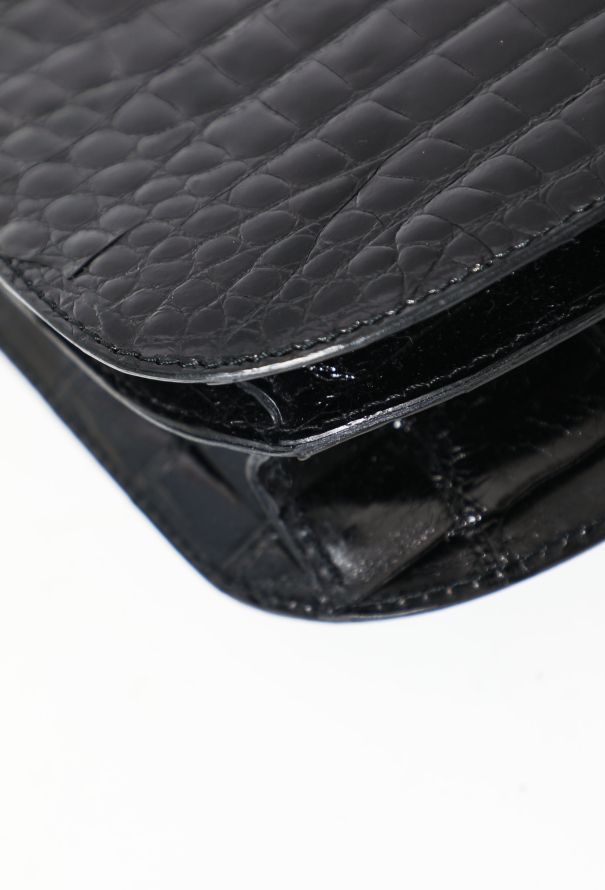 Crocodile Crossbody Clasp Bag - 9
