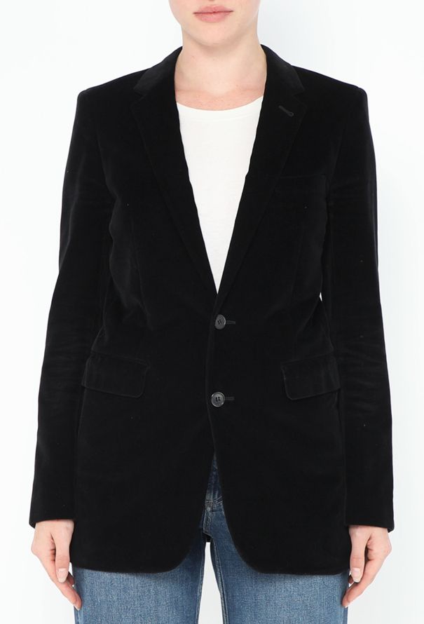Saint Laurent S/S 2015 Tailored Velvet Blazer - 1