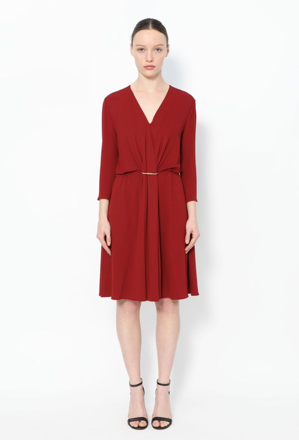 Lanvin 2010 Ruched Wrap Dress - 1