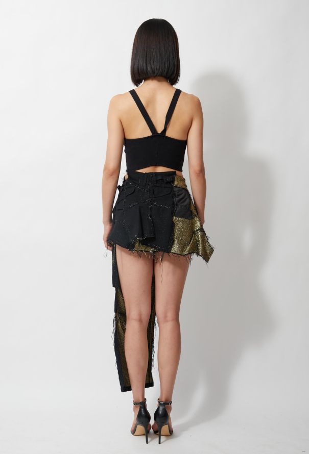 Junya Watanabe Iconic 2006 Deconstructed Metallic Skirt - 2