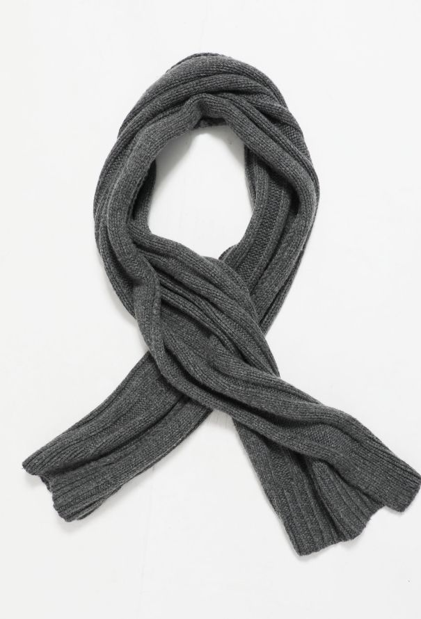 Hermès Ribbed Cashmere Knit Scarf - 2