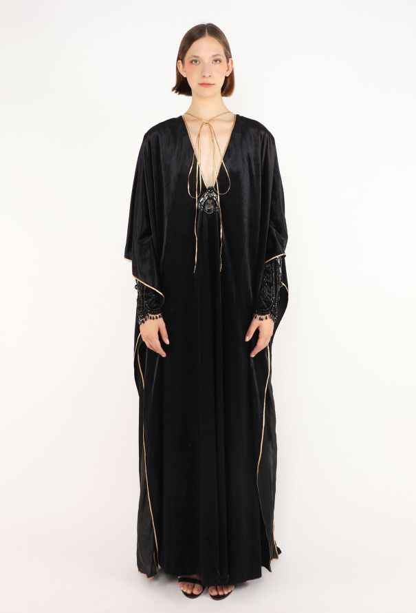 Bill Gibb Byzantine Embellished Velvet Kaftan, 1976 - 8