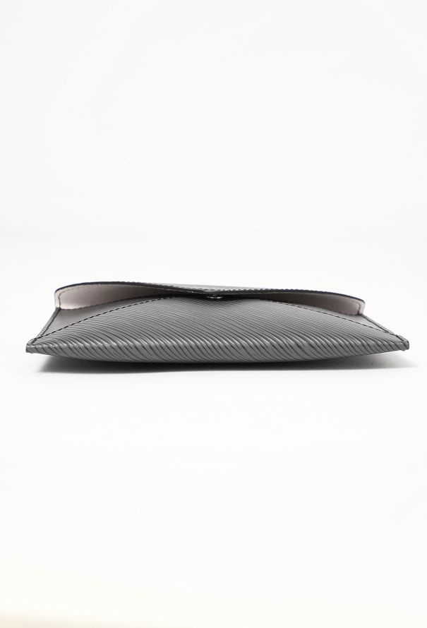 Louis Vuitton Matte Black Epi Envelope Pouch - 6