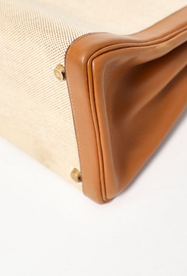 Hermès 1960s Toile H & Box Kelly Retourné 32 - 11