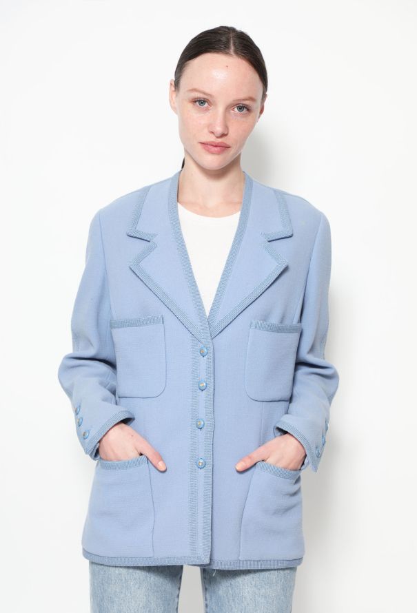 Chanel '90s Braided Trim Pocketed Jacket - 3