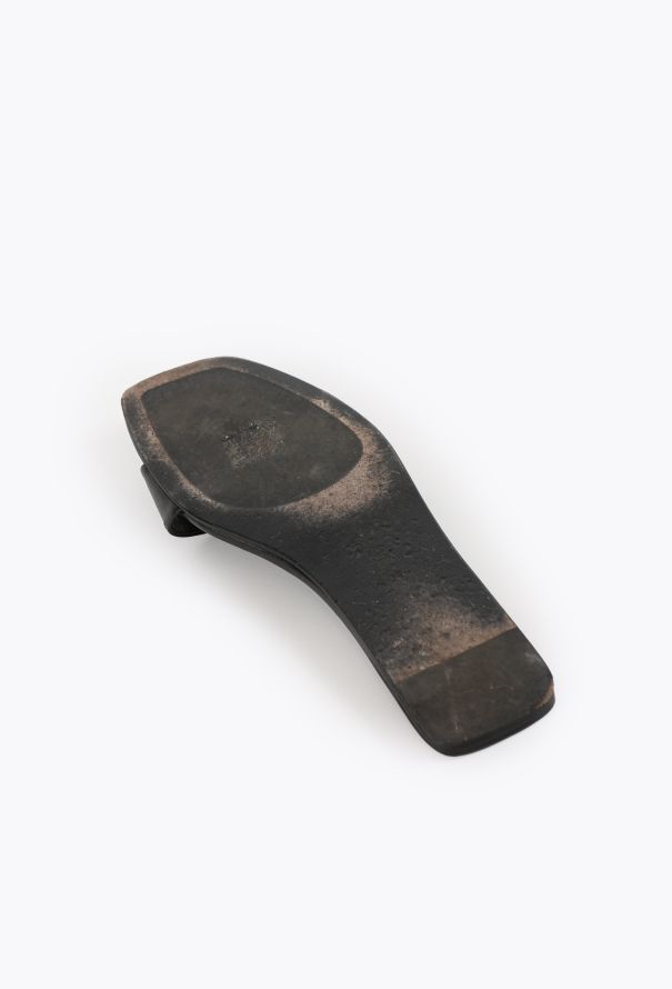 The Row S/S 2023 Chocolate Leather Sandals - 6