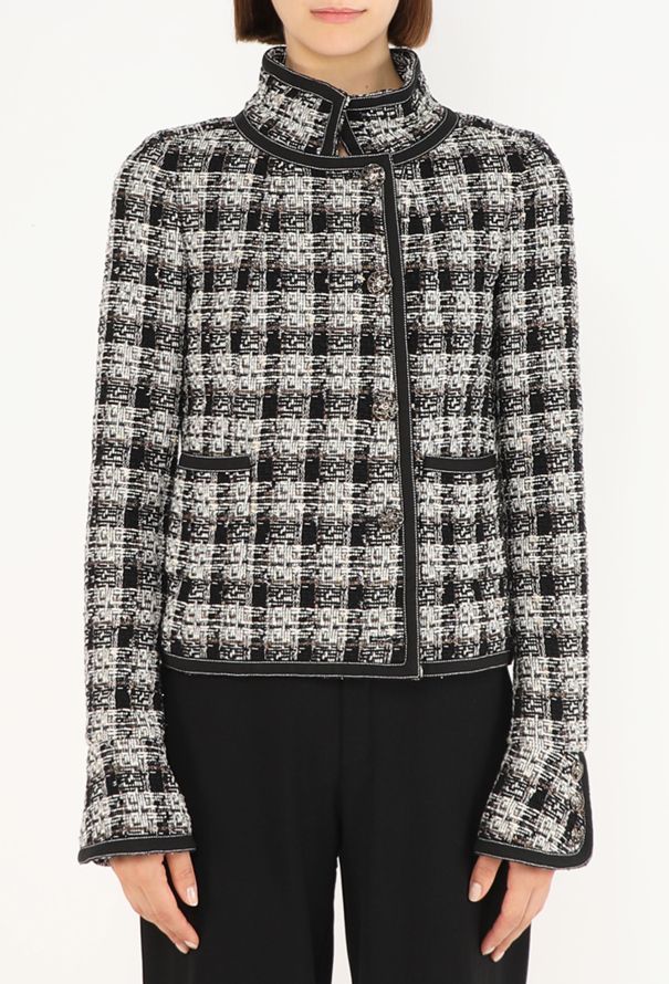 Chanel Checkered Tweed Jacket, F/W 2008 - 1