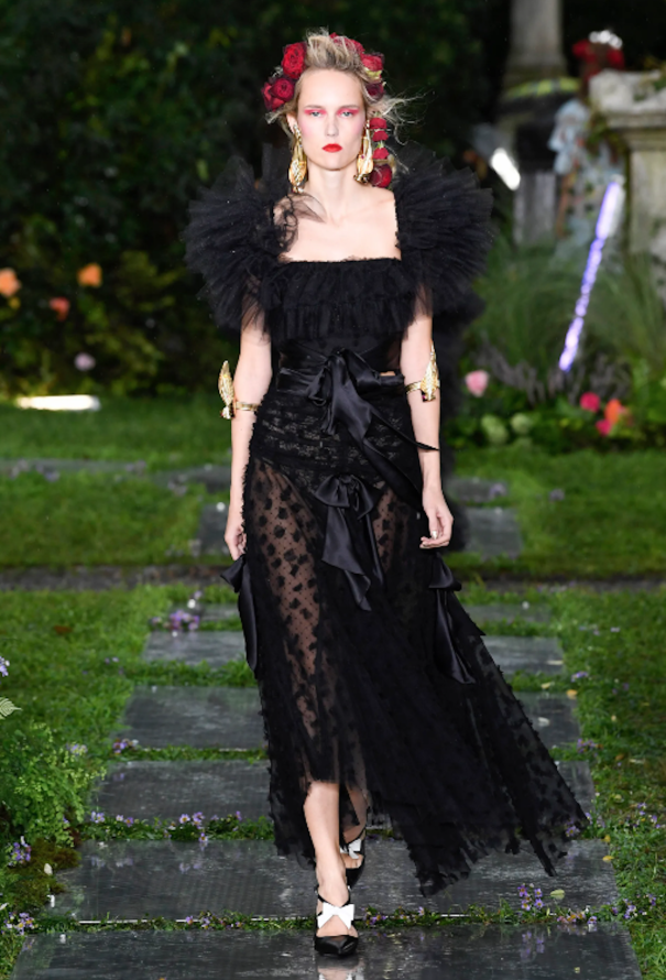 Rodarte S/S 2019 Bow Appliqué Tulle Skirt - 2