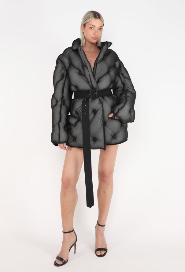Maison Margiela Belted Organza Duvet Jacket, F/W 2019 - 5