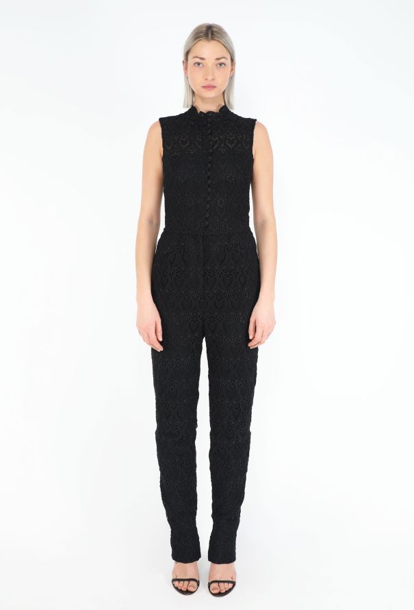 Valentino S/S 2013 Guipure Jumpsuit Ensemble - 3