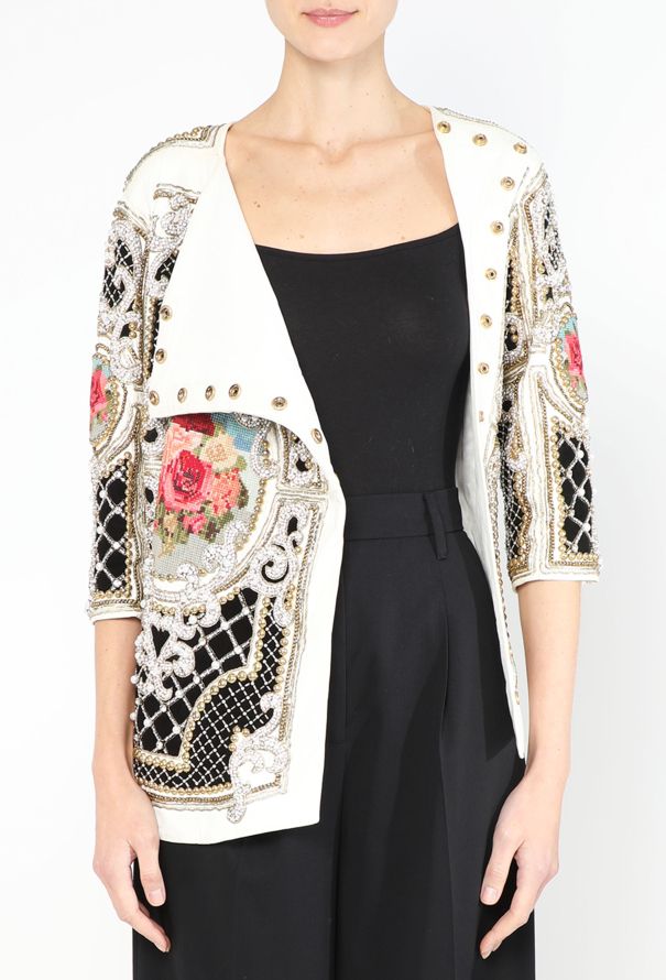 Balmain EXQUISITE F/W 2012 Adorned Leather Top - 7