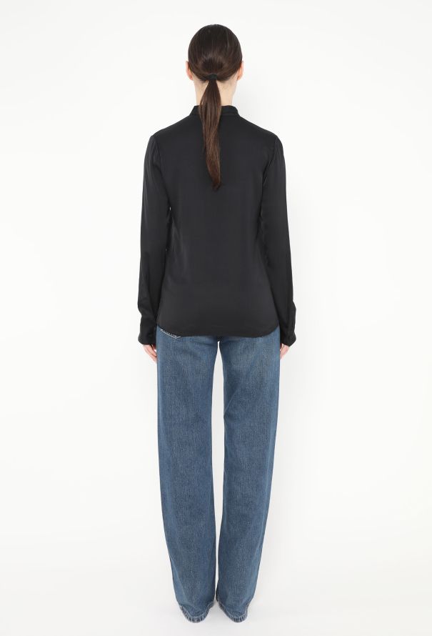 The Row Classic Silk Lavallière Blouse - 5