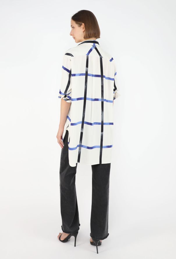 Céline Checkered Silk Tunic, Pre-Fall 2014 - 6