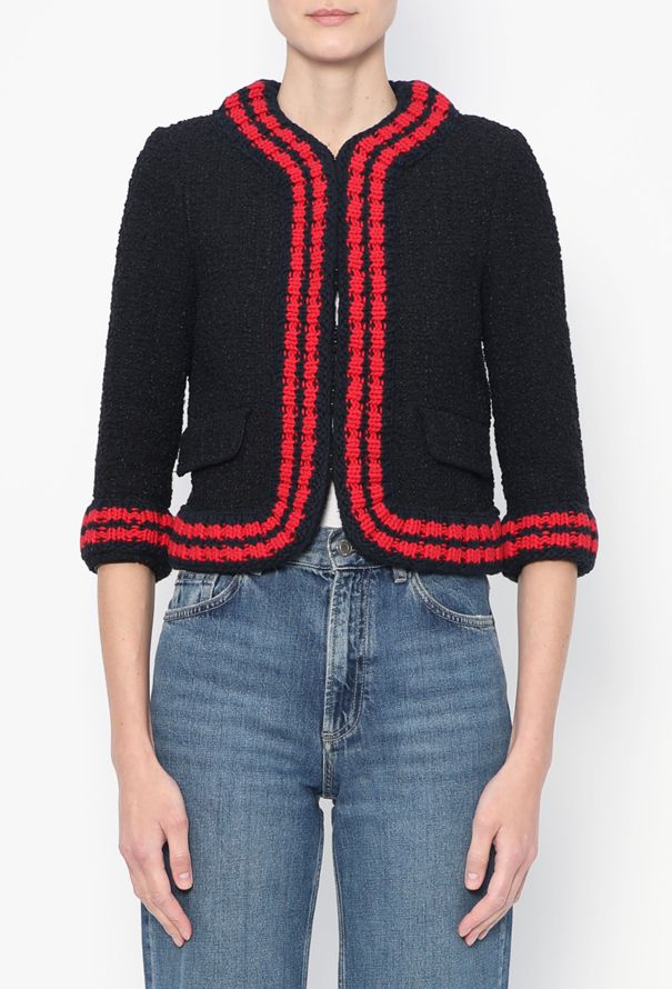 Gucci Resort 2016 Cropped Tweed Jacket - 6