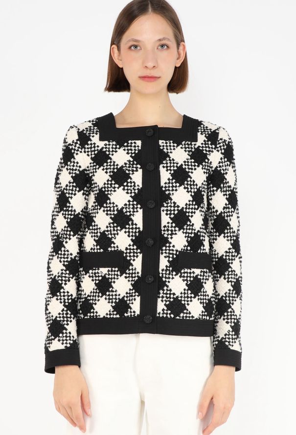 Valentino Damier Bouclé Jacket, Resort 2026 - 1