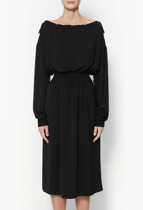 Céline Cinched Boat-Neck Dress - 3