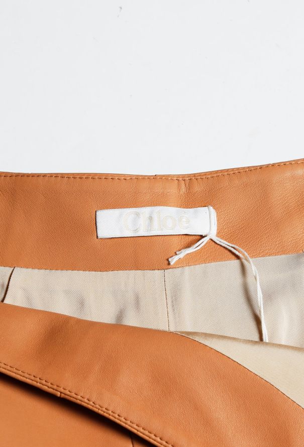 Chloé F/W 2014 Cropped Leather Trousers - 5