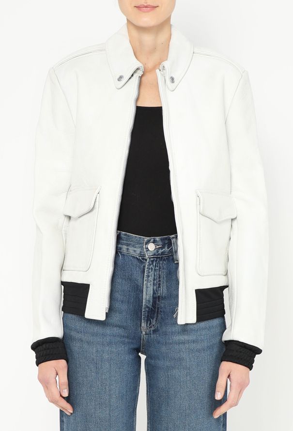 Balenciaga 2011 Leather Bomber Jacket - 4