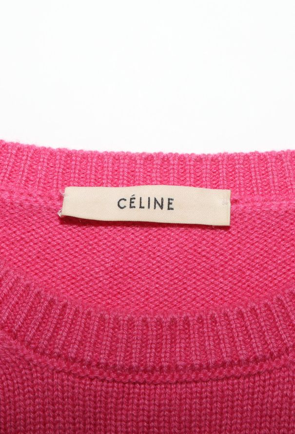 Céline Cashmere Knit Triomphe Sweater - 4