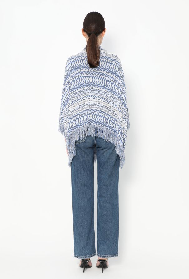 Loewe S/S 2015 Fringed Crochet Poncho - 6