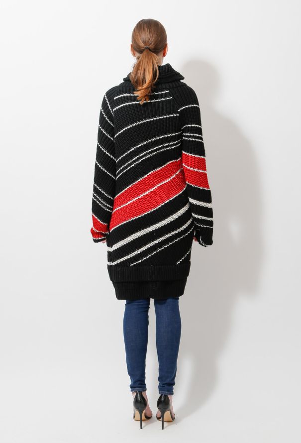 Balenciaga 2009 Oversized Striped Cardigan - 5