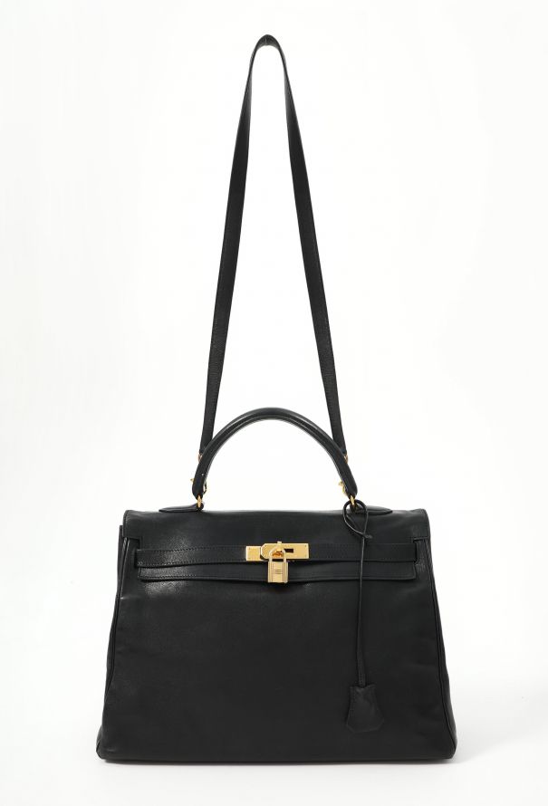 Hermès Black Gulliver Kelly Retourné 35 - 3