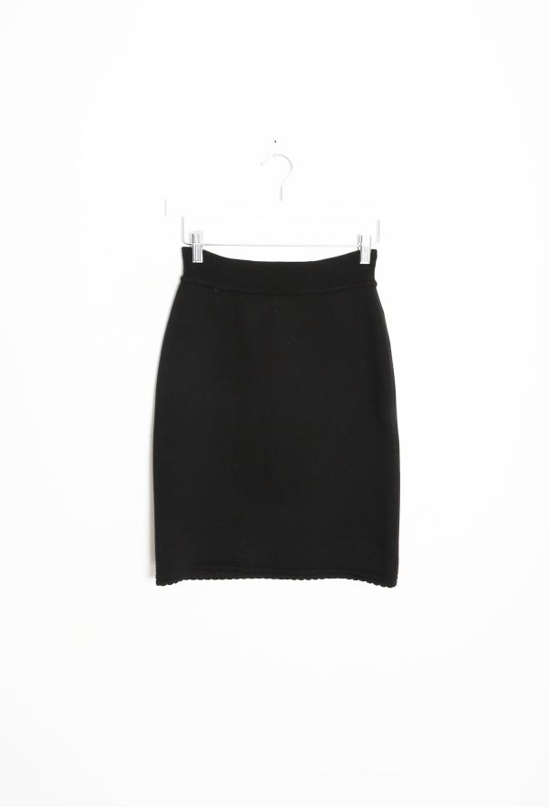 Alaïa 90s Scalloped Knit Skirt - 5