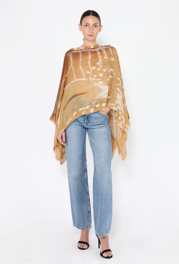 Saint Laurent Gazelle Printed Silk Top, S/S 2002 - 2