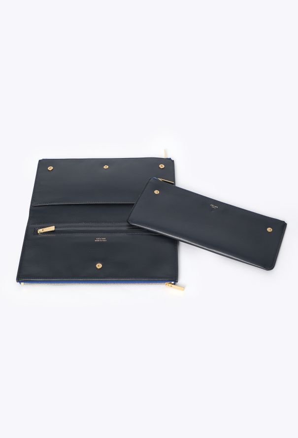 Céline Python Triple Zip Clutch - 13