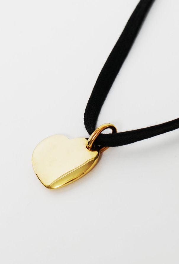 Pomellato 18k Yellow Gold Heart Rope Necklace - 3