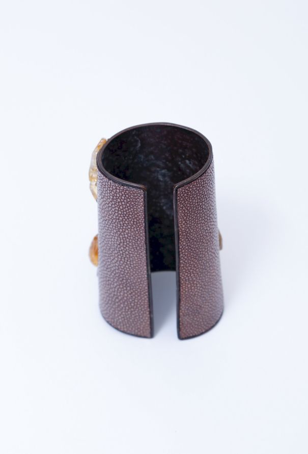 Exquisite Vintage Stingray Amber Cuff - 6