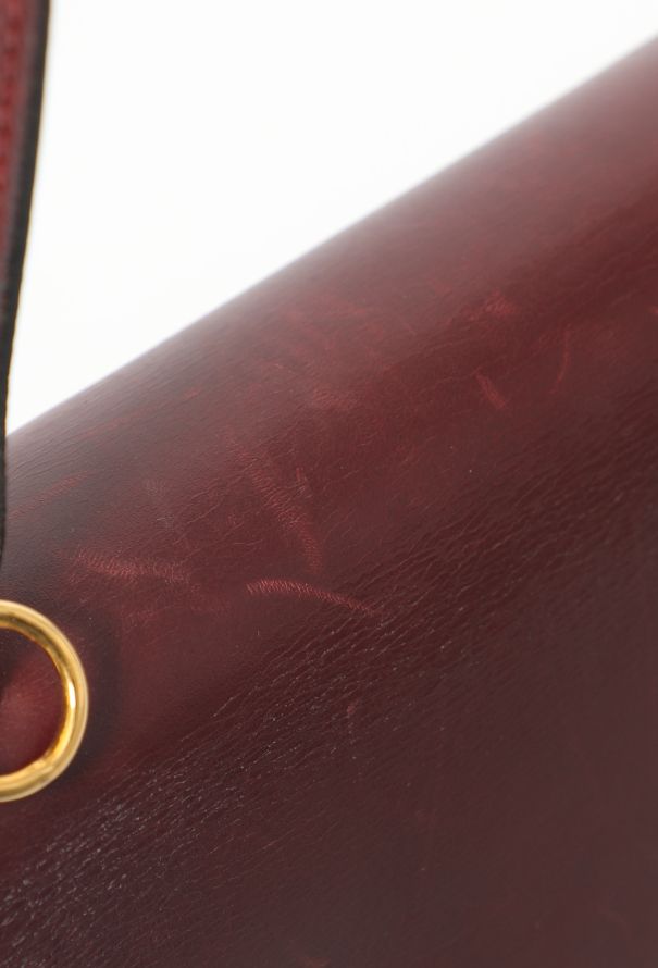 Hermès '70s Bordeaux Box Shoulder Bag - 12