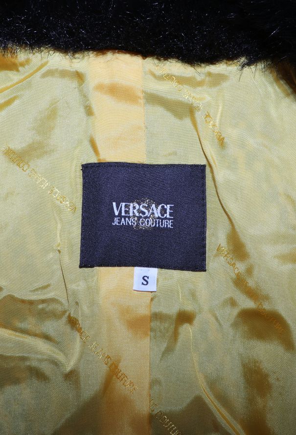 Gianni Versace '90s Chevron Belted Coat - 6