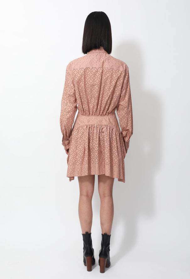 Alaïa S/S 2012 Eyelet Shirt Dress - 3