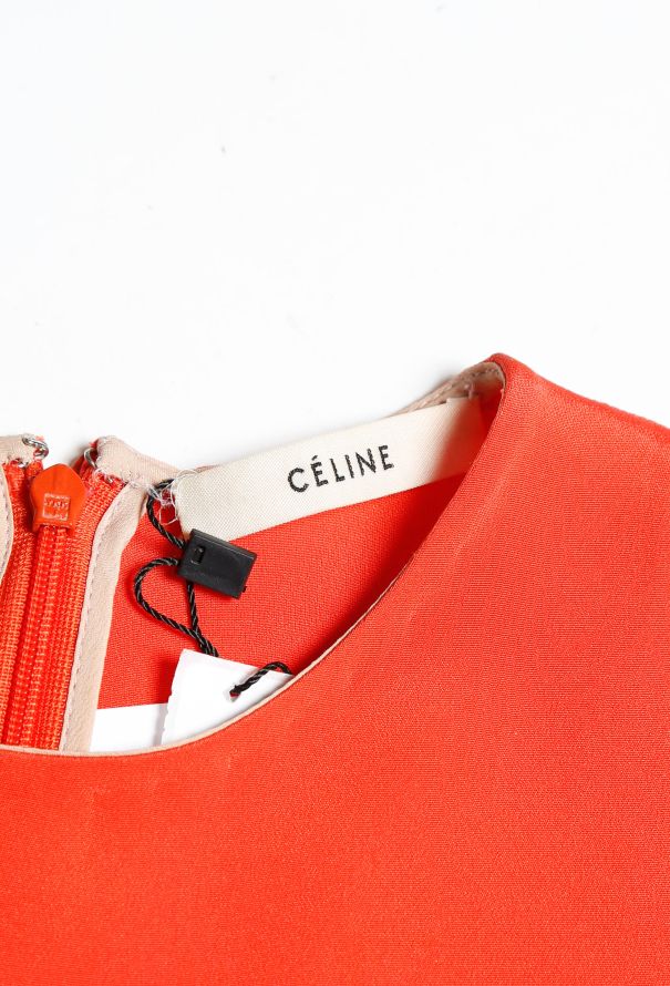 Céline Coral Silk Romper - 5