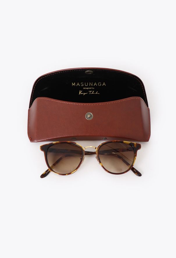 Masunaga Tortoiseshell Gradient Sunglasses - 2