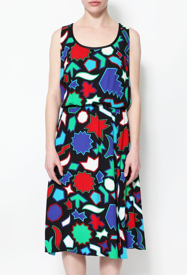Saint Laurent COLLECTOR S/S 1983 Abstract 'Matisse' Dress - 3
