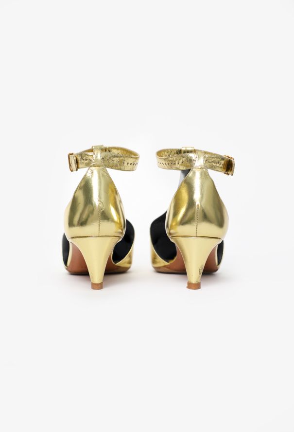 Céline Metallic Leather Pumps, F/W 2017 - 5